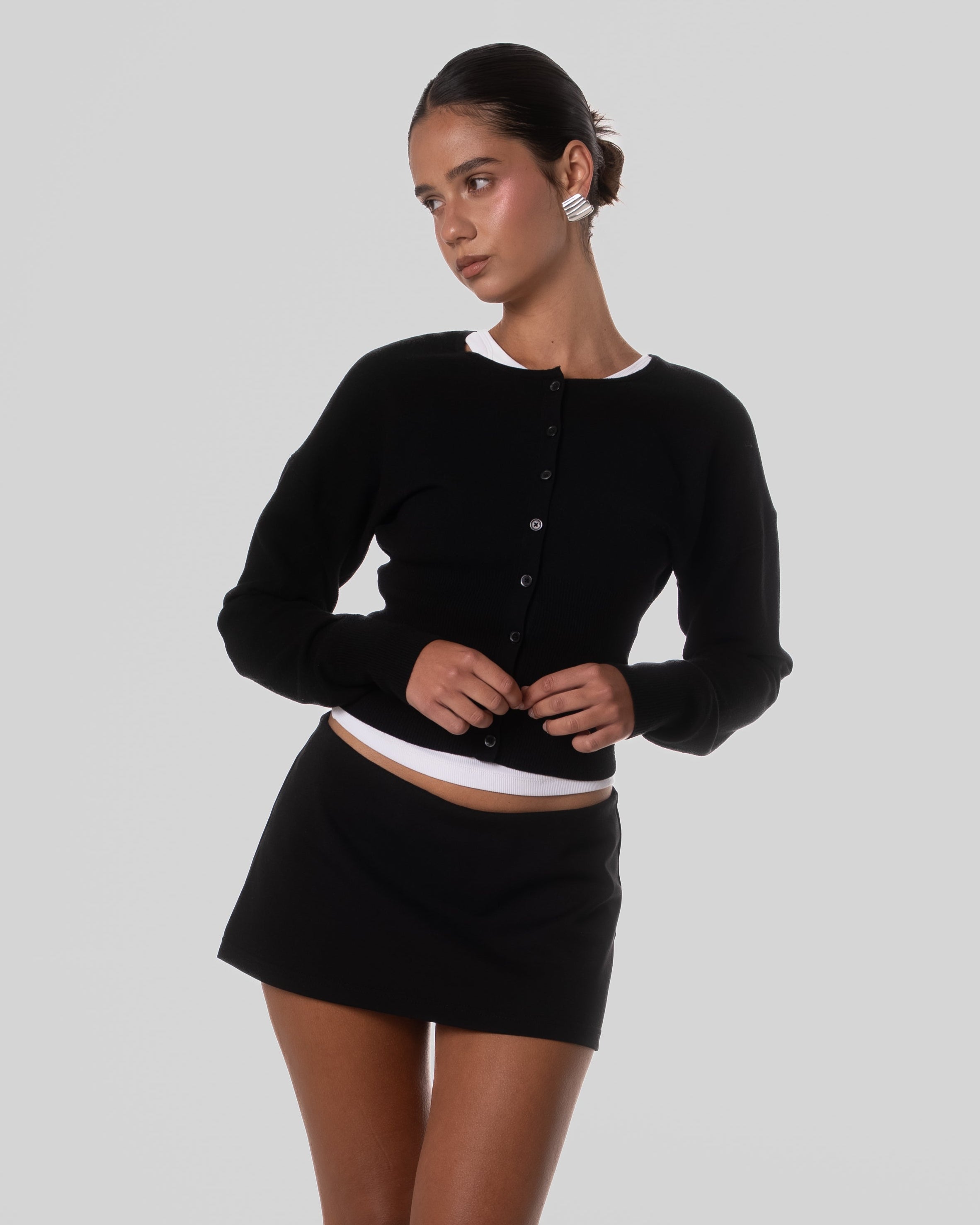 Mini low rise skirt