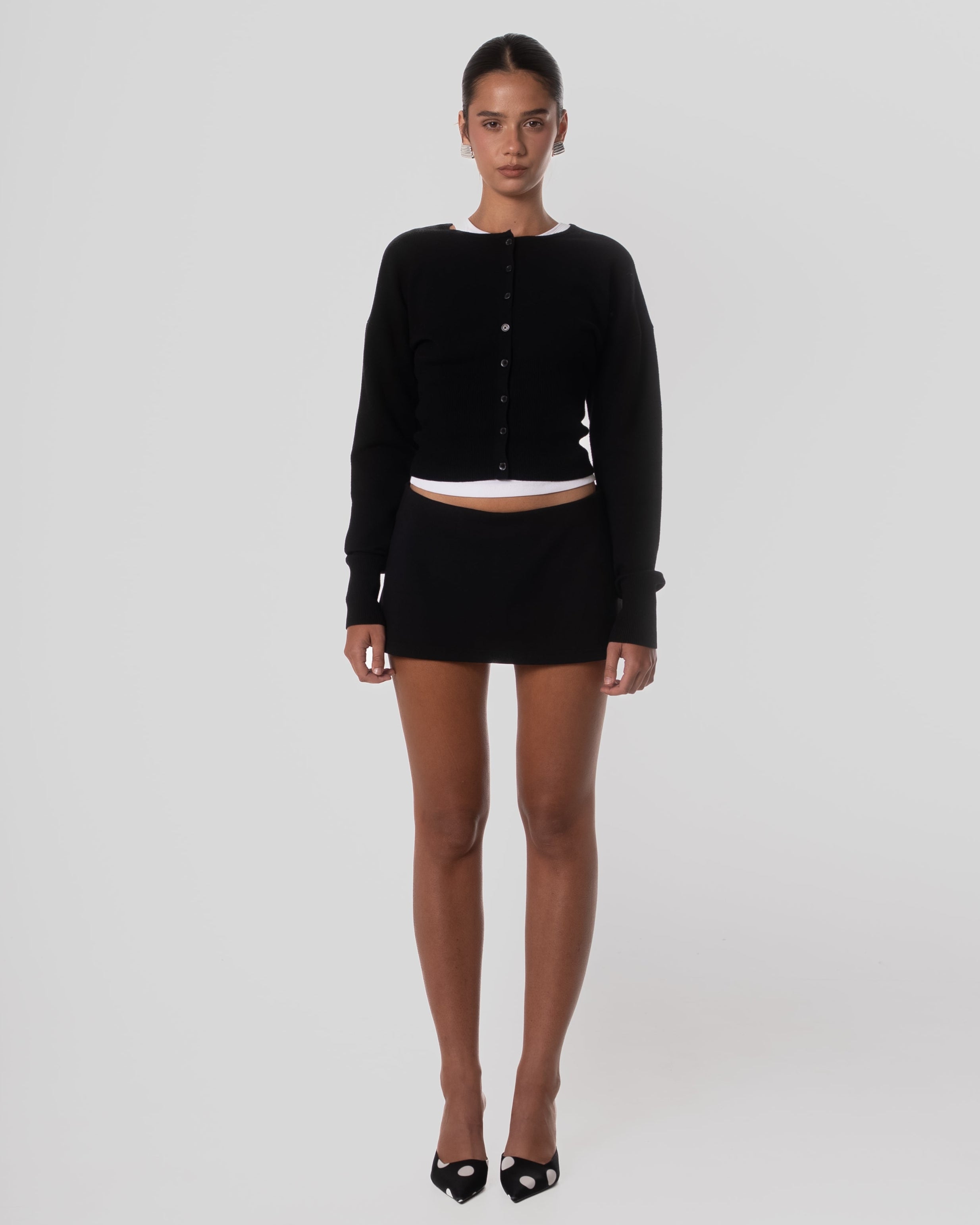 Mini low rise skirt