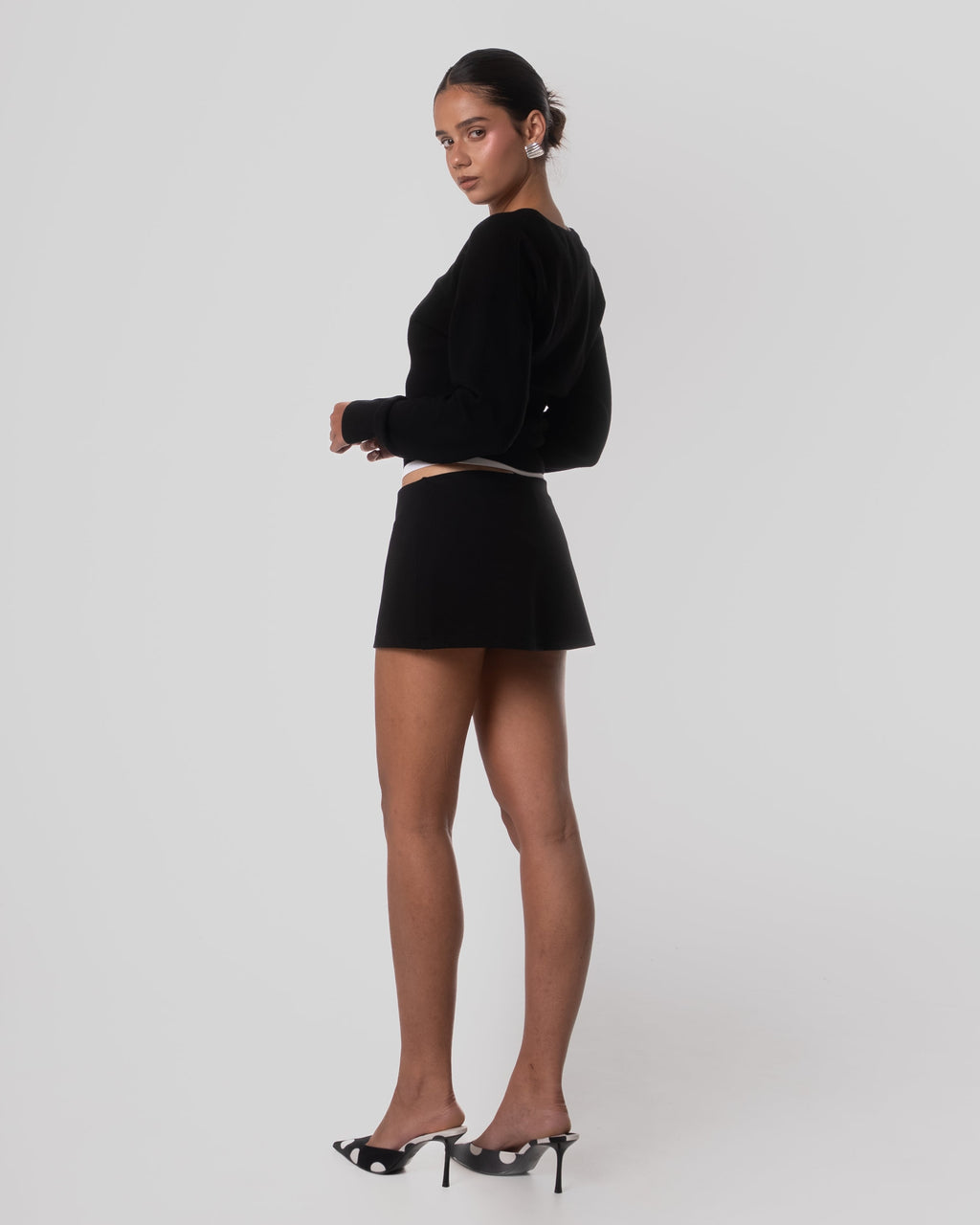 Mini low rise skirt
