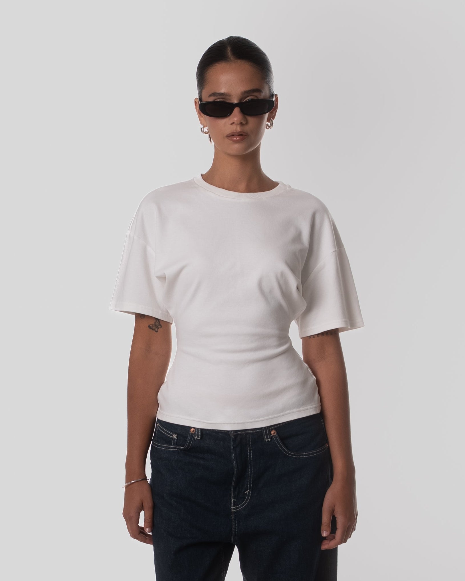Fitted tee off-white