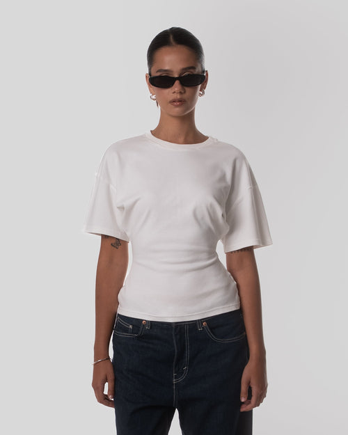 Fitted tee off-white